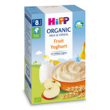 Lapte&amp;cereale cu fructe si iaurt Eco, 250g, HiPP