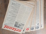 ORIZONT , ANUL I* 1945, LOT 13 ZIARE* 14 NR, S.CALIMACHI,ION CALUGARU, GH.DINU, ION VINTER,SASA PANA, STEFAN ROLL, M.H.MAXY...