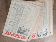 ORIZONT , ANUL I* 1945, LOT 13 ZIARE* 14 NR, S.CALIMACHI,ION CALUGARU, GH.DINU, ION VINTER,SASA PANA, STEFAN ROLL, M.H.MAXY...