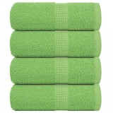 VidaXL Prosoape de săpun 4 buc Verde măr 30x30 cm 360 g/m&sup2; 100% bumbac