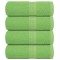 vidaXL Prosoape de baie 4 buc. FROGN Verde măr 30x30 cm 100% bumbac 137017