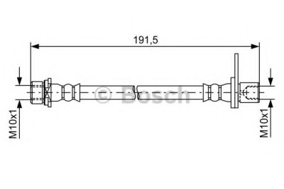 Conducta / cablu frana TOYOTA AURIS (NRE15, ZZE15, ADE15, ZRE15, NDE15) (2006 - 2012) BOSCH 1 987 481 738 foto