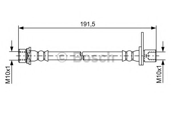 Conducta / cablu frana TOYOTA AURIS (NRE15, ZZE15, ADE15, ZRE15, NDE15) (2006 - 2012) BOSCH 1 987 481 738