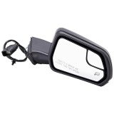 Oglinda usa exterioara Ford Mustang, 01.2018, montare dreapta, reglaj electric; carcasa neagra, grunduit; incalzire; sticla plana; sticla crom; 12