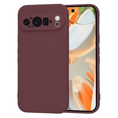 Husa silicon Google Pixel 9 Pro Techsuit SoftFlex, bordo foto
