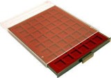 Tava cu 48 locasuri patrate pentru monede de 28mm