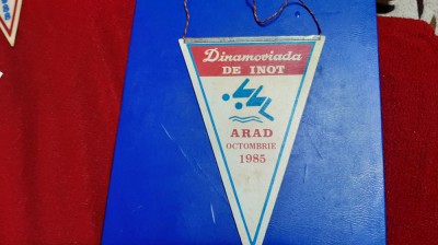 fanion Dinamoviada de inot Arad 1985 foto