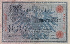 Germania 100 Mark 1908 foto