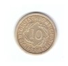 Moneda Germania 10 pfennig 1925 A, stare buna, curata, Europa, Bronz-Aluminiu