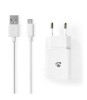 Alimentator USB Nedis iesire 2.1A cablu micro USB inclus alb