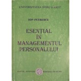 ESENTIAL IN MANAGEMENTUL PERSONALULUI-ION PETRESCU-239196