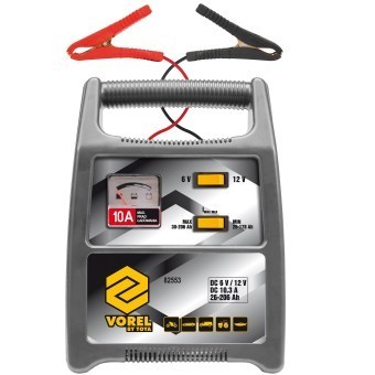 Redresor pentru baterii auto, Vorel 82553, 10A, 26-206Ah Redresor pentru baterii auto, Vorel 82553, 10A, 26-206Ah