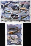 R.COASTA DE FILDES-AVIOANE DIN AL 2-LEA RAZBOI MONDIAL-1 M/Sh.+ 1 S/Sh. -MNH**-ICO 137, Africa, Transporturi