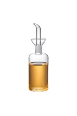 Sticlă de ulei/oțet cu capac cu control al debitului, transparentă, 250 ml, 6 x 19 cm foto