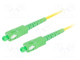 Patch cord fibră optică LANBERG SC/APC 0,5m galben LSZH monomod