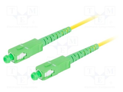 Patch cord fibră optică SC/APC 1m LSZH galben LANBERG foto