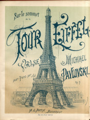 Michael Pavlovksi - Sur le Sommet de la Tour Eifell Partitura Muzica Romaneasca foto