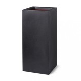Jardiniera Capi Urban Smooth Negru 36x79 cm Dreptunghiulară - Ghiveci Modern Interior/Exterior, Rezistent UV/&Icirc;ngheț, Fabricat Olanda