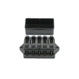 Cutie pentru sigurante plate auto cu 5 cai si capac de protectie