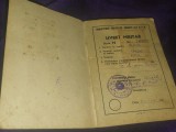 Livret militar MINISTERUL FORTELOR ARMATE ALE R.P.R.CMJ Braila,Anul incorporarii 1928