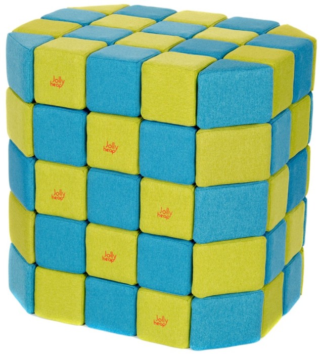 Set constructie MAXI JollyHeap BASIC Magnetic Blocks 1123 100 pcs.