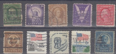 A7 T1 4 - Timbre foarte vechi - America foto