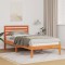 vidaXL Cadru de pat Maro ceruit 90 x 190 cm Lemn masiv de pin 872271