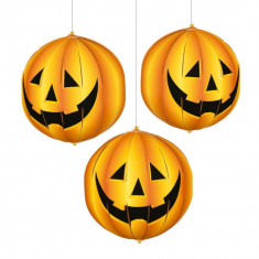 Decoratiuni forma dovleci 3D Halloween - Amscan 240241, set 3 buc foto