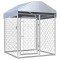 Gossi padoc pentru caini de exterior, cu acoperis, 100 x 100 x 125 cm