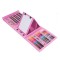 Set 208 Piese, Complet pentru Pictura si Desen, Cyrax, Tip Servieta, 3-12 Ani, 40.5 x 5 x 30 cm, Roz