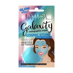 Masca de fata hidratanta, Eveline Cosmetics, Galaxity holographic, Cosmic Stone, deeply moisturizing, 10 ml