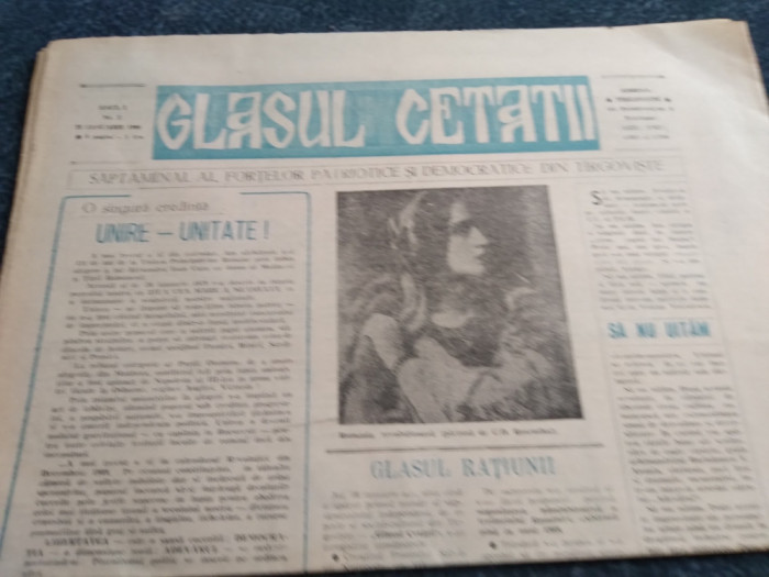 ZIARUL GLASUL CETATII NR 2 25 IANUARIE 1990