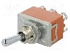 Intrerupator basculant, 2 pozitii, mod comutare ON-(ON), DPDT, PANASONIC - T215RULCSAFJ