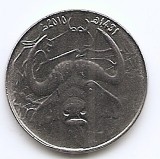 Algeria 1 Dinar 2010 - 20.6 mm, V18, KM-129 UNC !!!