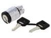Comutator Rotativ cu Cheie 22mm Negru ZB4BG7