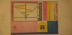 Manual matematica - elemente de analiza matematica, clasa a XI-a, 1991 foto