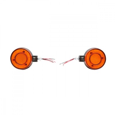 Lampa gabarit LED 12/24V pentru oglinda camion rosu/portocaliu FR0331RY Breckner Germany foto