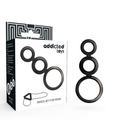 ADDICTED TOYS - RINGS SET FOR PENIS - SMOKED foto
