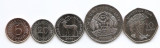 Mauritius Set 5 - 5, 20, 50 Cents, 5,10 Rupee 1992/07 - B11, UNC !!!, Africa