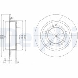 DELPHI BG2584 Disc frana