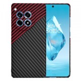 Husa pentru OnePlus 12R, Techsuit, Carbonite FiberShell Vortex, Rosie