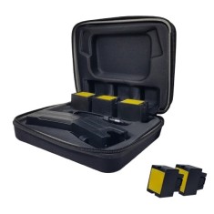 Pistol taser cu electrosoc, 5 rezerve, toc inclus