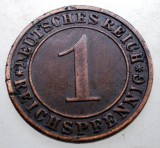 B.324 GERMANIA WEIMAR 1 REICHSPFENNIG 1936 A