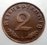 2.892 GERMANIA 2 REICHSPFENNIG 1939 D, Europa, Bronz