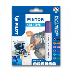 Set Markere Pintor creativ mix 6 culori mediu Pilot