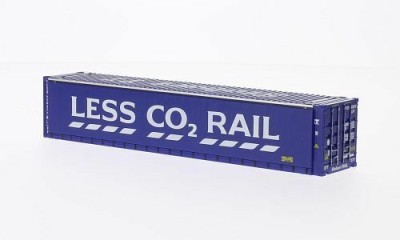 Macheta Container 45Ft Less Co2 Rail - Stobart 77 - Oxford scara 1:76 foto