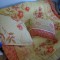 LOT plapuma 175x190cm, 2 perne si 2 fete de perna 60x60cm poliester, floral