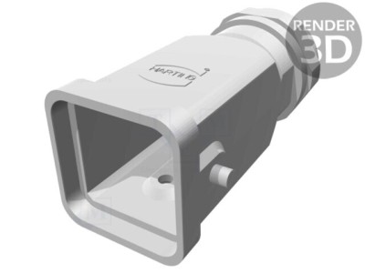 Carcasă HARTING pentru conectori HAN dimensiune 3A pe cablu drept foto