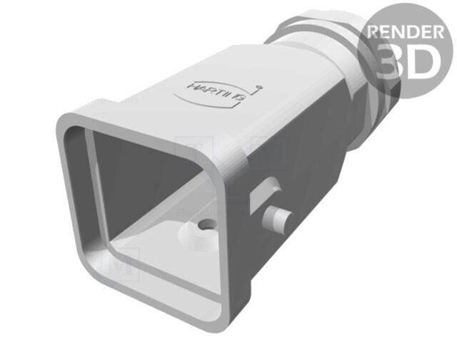 Carcasă HARTING pentru conectori HAN dimensiune 3A pe cablu drept