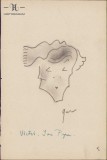 189S Caricatură Victor Ion Popa, anii 1930, Geo Dumitrescu, semnată